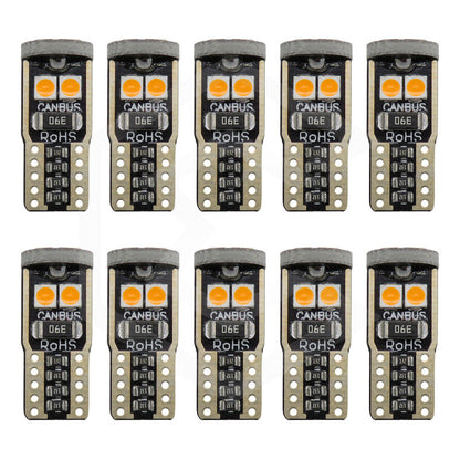 Kit 10 Foco Pellizco T10 Canbus W5w 194 168 2825  No Error 9