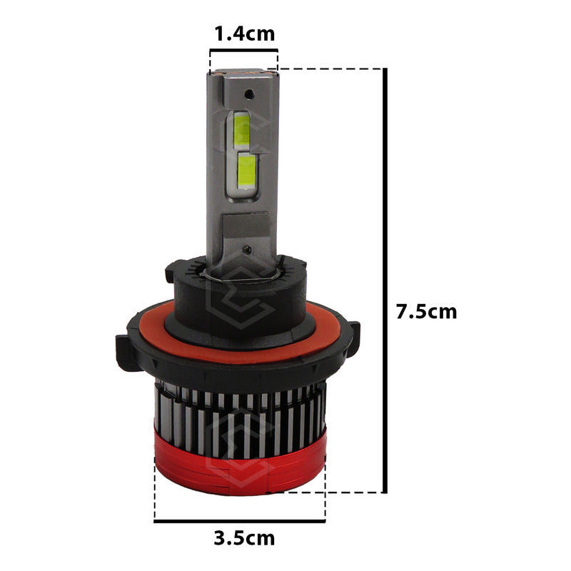Kit Focos Led H13 Csp Canbus Ventilador Alta Y Baja 16000lm H13