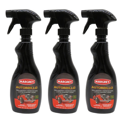 3 Brillo Atomizador Para Carroceria Proteccion Pintura 600ml