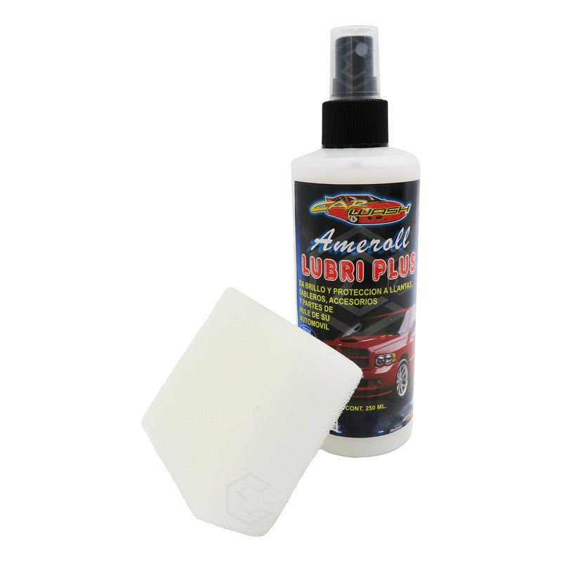 2 Ameroll Abrillantador Protección Llanta Tablero Hule 250ml Blanco