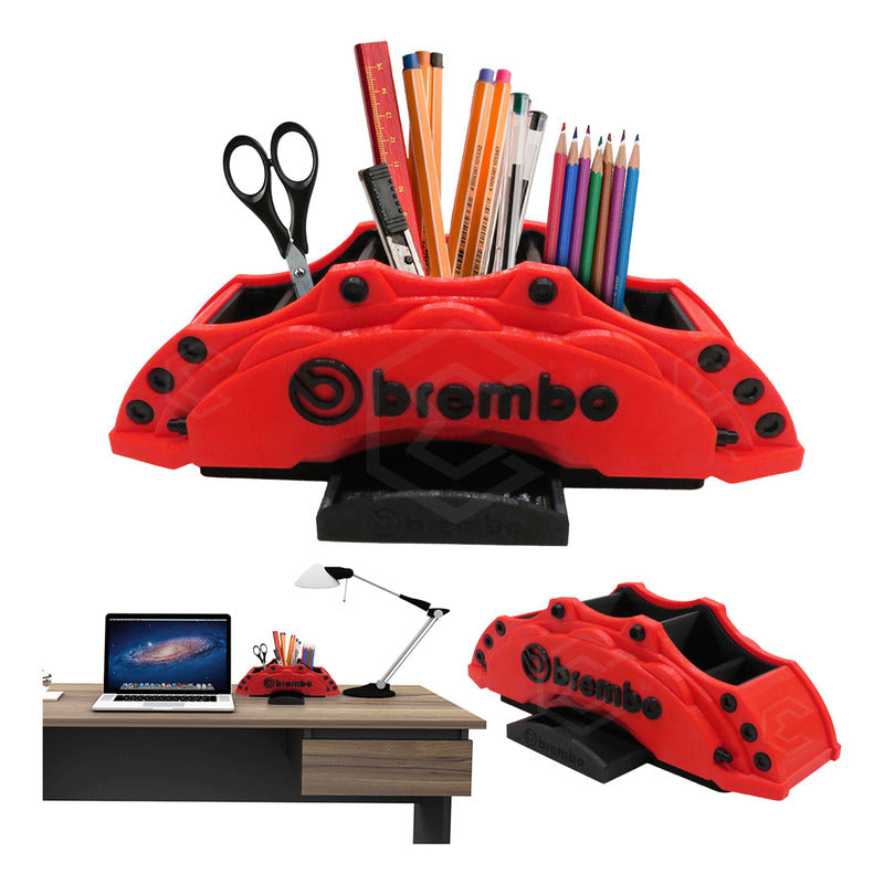 Porta Lápices Organizador Escritorio Brembo Caliper Petg 3d