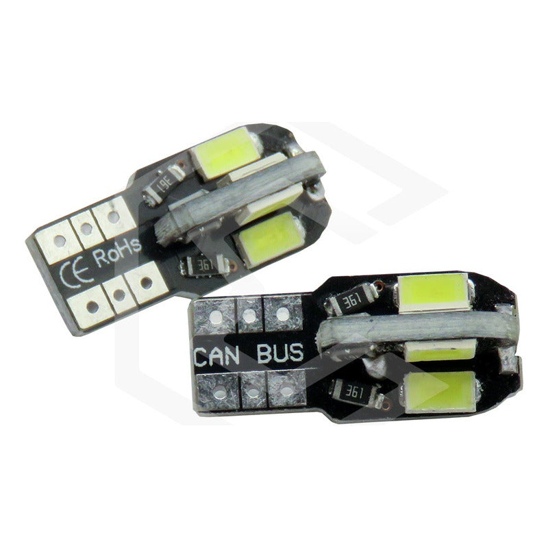 Kit 5 Par Focos De Pellizco 8 Led Canbus Alta Intensidad 12v