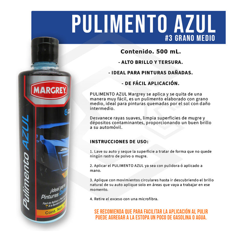 2pulimento 500ml Blanco,azul,rosa Alto Brillo Grano A Elegir