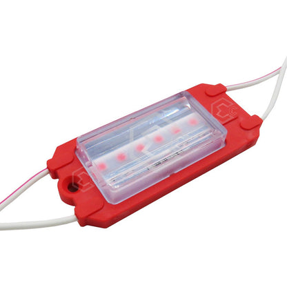 10 Módulo Rect 6led Mz-65 Alta Intensidad Color A Elegir 12v