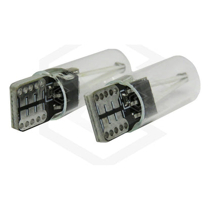 Par Focos De Pellizco Led Cob Vidrio Filamento Canbus T10 W5