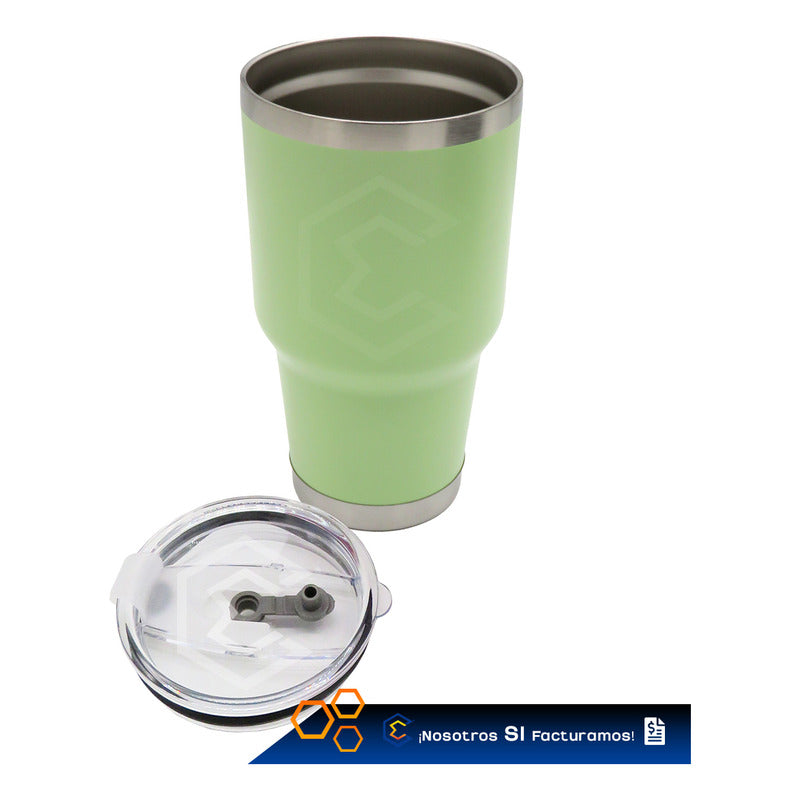 Termo Vaso Personalizado Nombre O Logo Láser 30oz Acero Inox