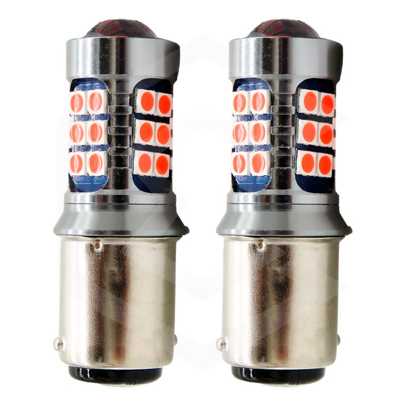 2 Focos 27 Led 1156 1157 3157 7440 7443 No Error Stop Cuarto