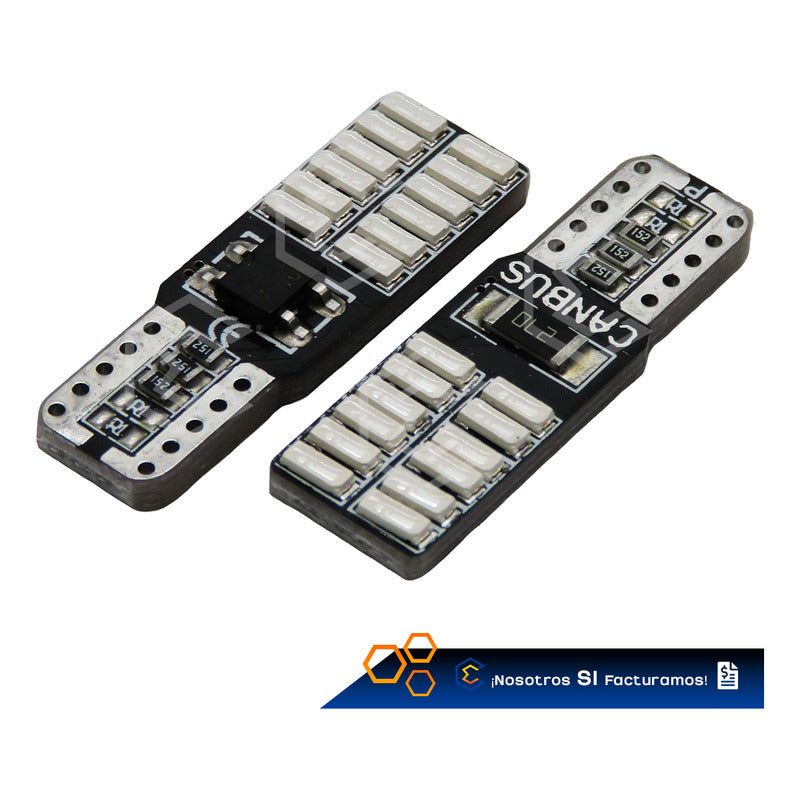 Kit 10 Focos Pellizco 24 Leds Con Canbus Alta Intensidad 12v