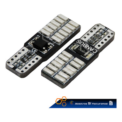 Kit 10 Focos Pellizco 24 Leds Con Canbus Alta Intensidad 12v