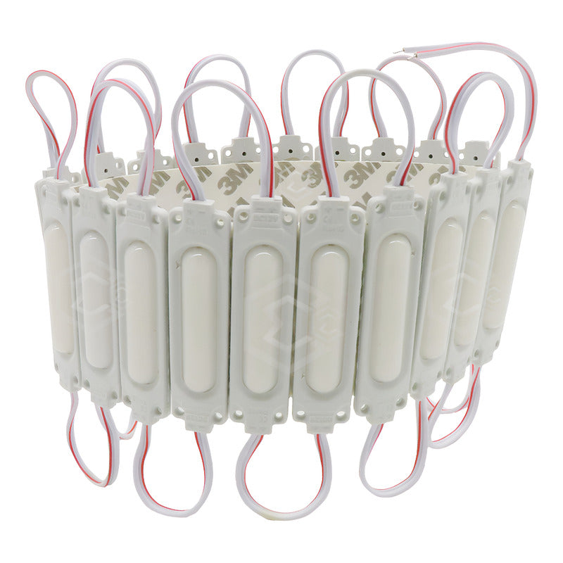Tira 20 Módulos De Led Cob Plasma Encapsulados Reforzados