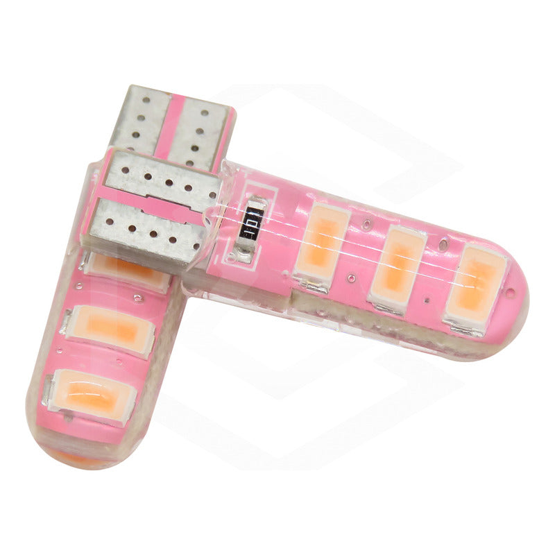 Kit De 10 Focos De Pellizco T10 6 Gel Leds Smd Alta Potencia