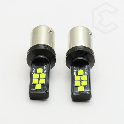 2 Focos 12 Led Canbus Cuarto Stop 12-24v 1156 57 3157  7507
