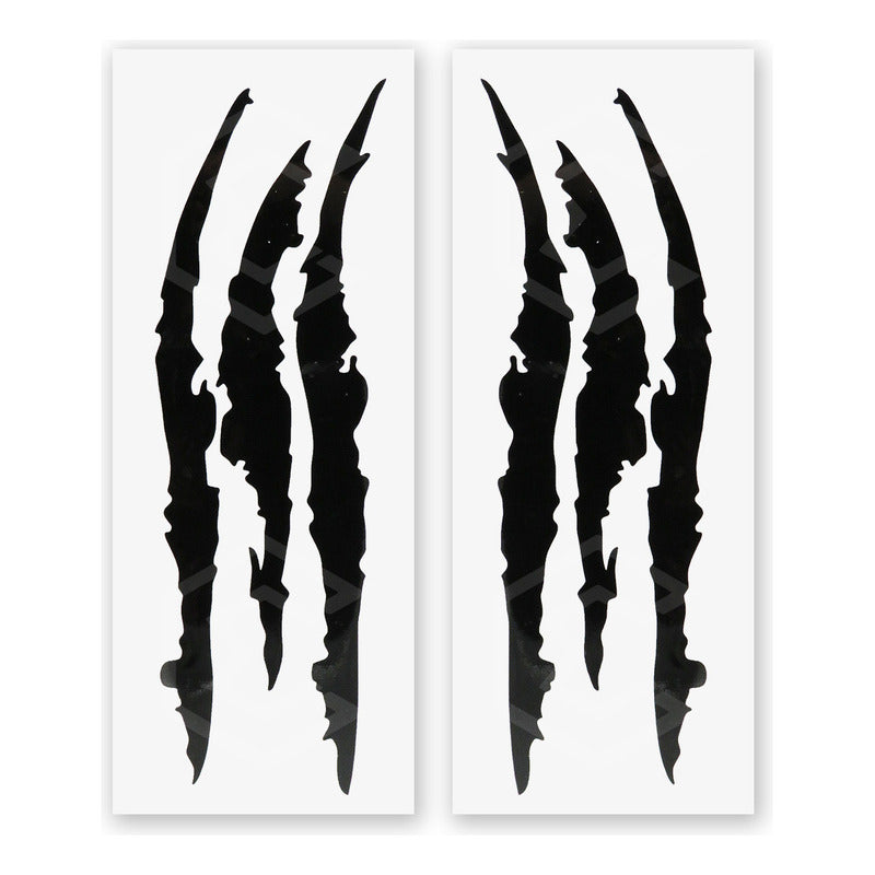 10 Calcomanía Arañazo Garra Sticker Vinil Auto Moto 2 Piezas