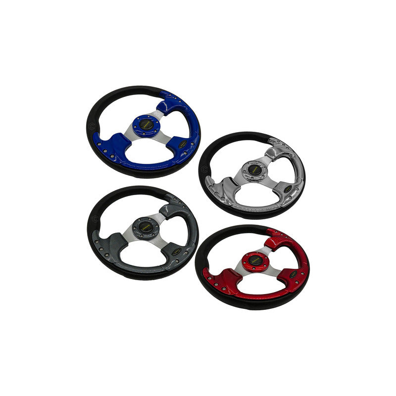 Volante Deportivo Universal De Metal Con 8 Pernos 320mm