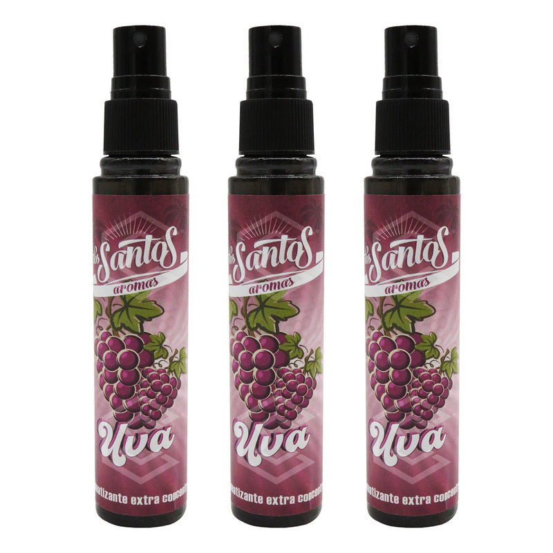 3 Aromatizante Botella Spray Liquido 60ml Auto Casa Ambiente