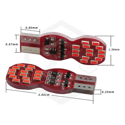 10 Foco De Pellizco T10 30 Led Secuencial Stop Direccional