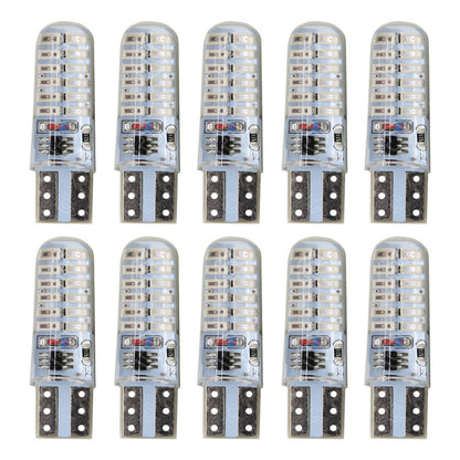 Kit 10 Focos De Pellizco 24 Leds Smd T10 Gel Luz Estrobo 12v