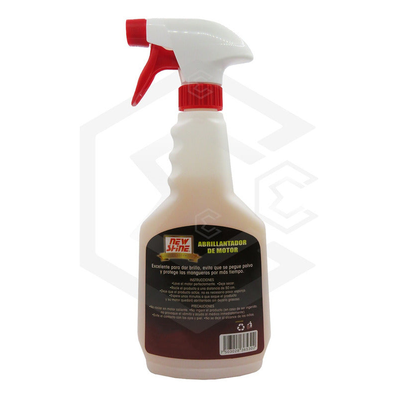 3 Abrillantador Para Motor New Shine Ultra Brillo Protector Rosa