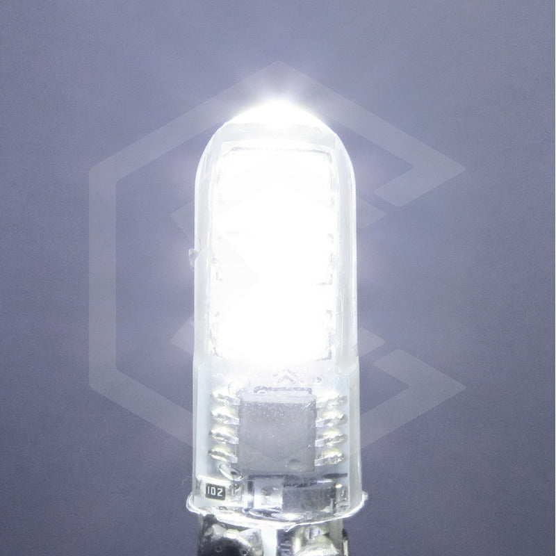 Kit 10 Focos Pellizco Gel T10 Fijo + Estrobo 6 Leds Canbus