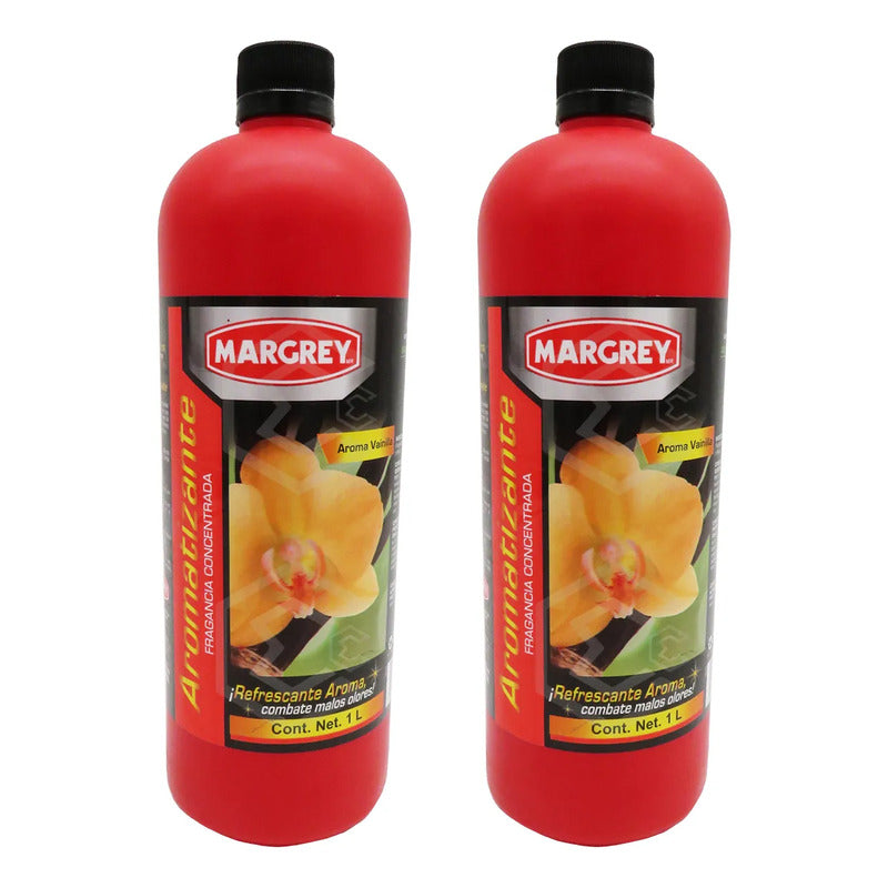2 Fragancia De Vainilla Magrey 1lt Amarillo Vainilla