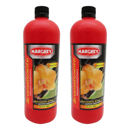 2 Fragancia De Vainilla Magrey 1lt Amarillo Vainilla
