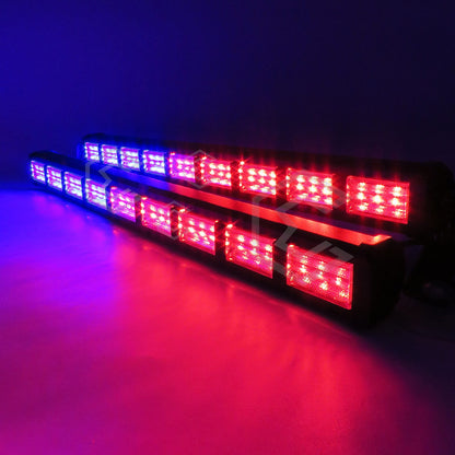 Barra 162 Leds 19 Funciones 9 Módulos Bicolor Estrobo 12-24v