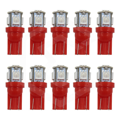 Kit 10 Focos Pellizco 5 Leds 5050 T10-158 Color A Eligir