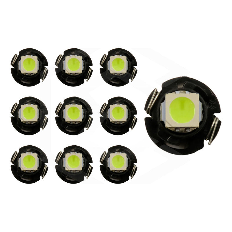 Kit 10 Focos Led T3 T4.2 T4.7 Clúster Para Tablero Fija 12v