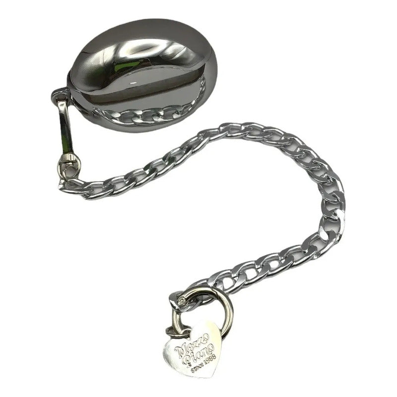 Funda Case Huawei Freebuds 3 Cromada Con Cadena Cromo