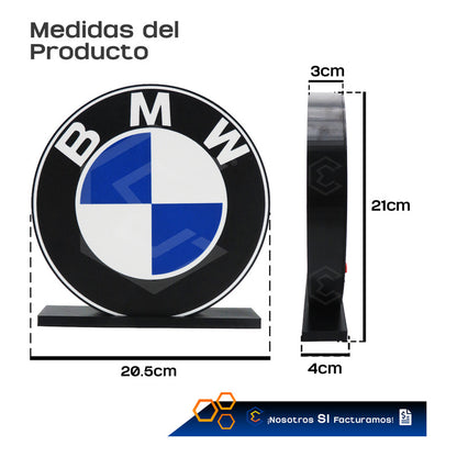 Lampara Led Bmw Escritorio Decoración Impresión 21cm 3d Petg Bmw