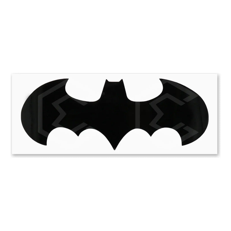 2 Calcomanía Batman Escudo Negro Vinil Auto Moto 15cm