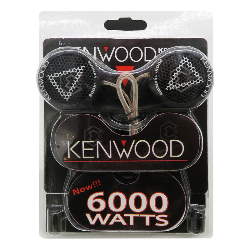 Par De Tweeters Chico Kenwood Bocina Negro 6000 Watts Negro
