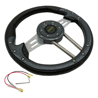 Volante Deportivo Universal De Metal Brazos Con Ranuras
