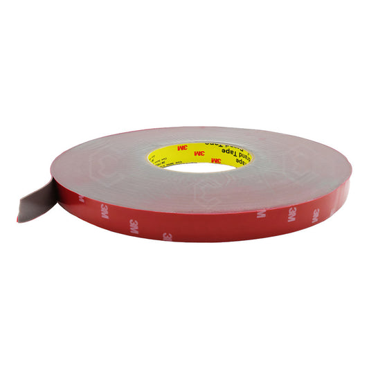 Rollo De Cinta Doble Cara Tipo 3m Pega Moldura 1.5cm X 32.5m Rojo