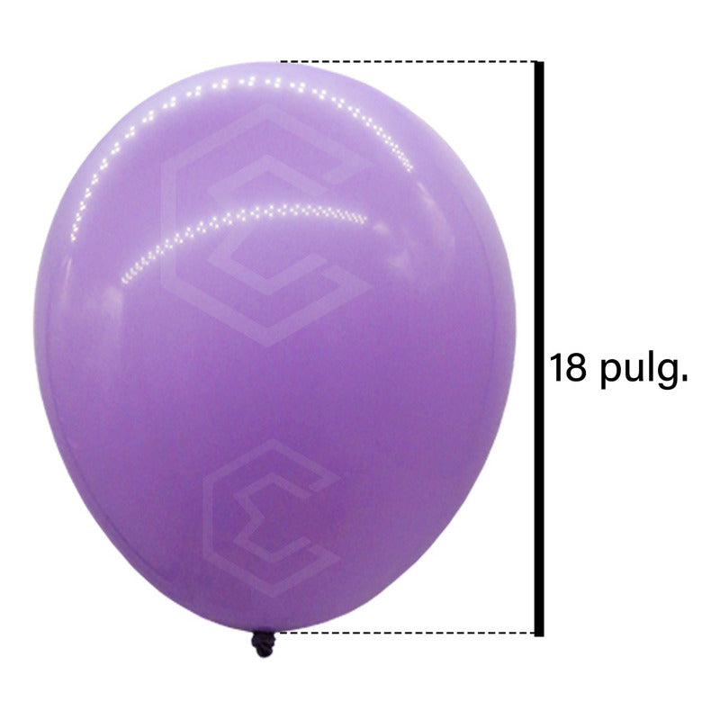 3 Globos Brillosos N°18 De Látex Para Fiestas Bodas Eventos