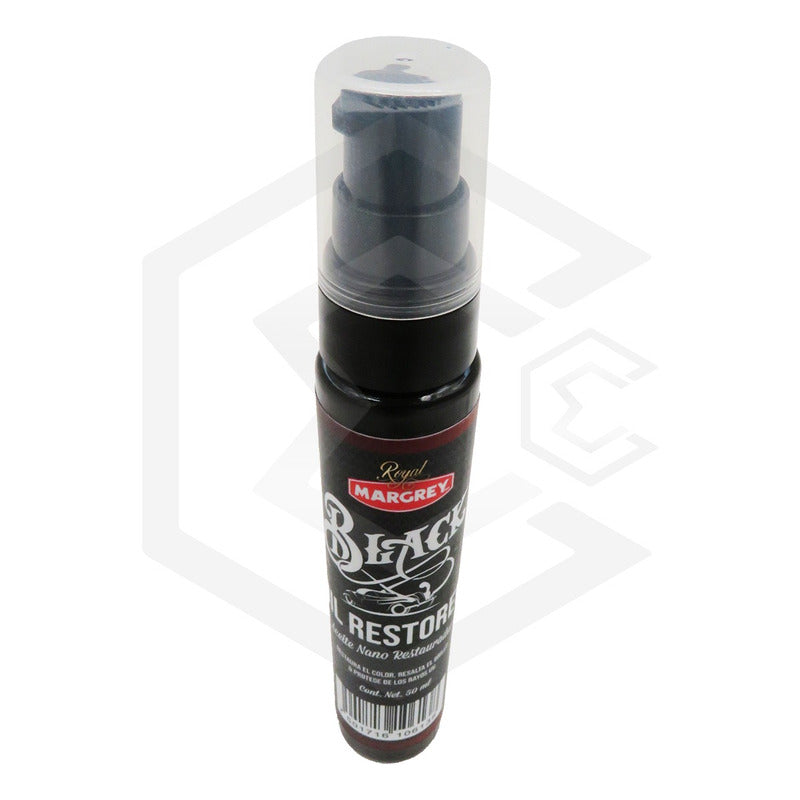 2 Restaurador De Plasticos Negros Oil Restorer 50ml Margrey