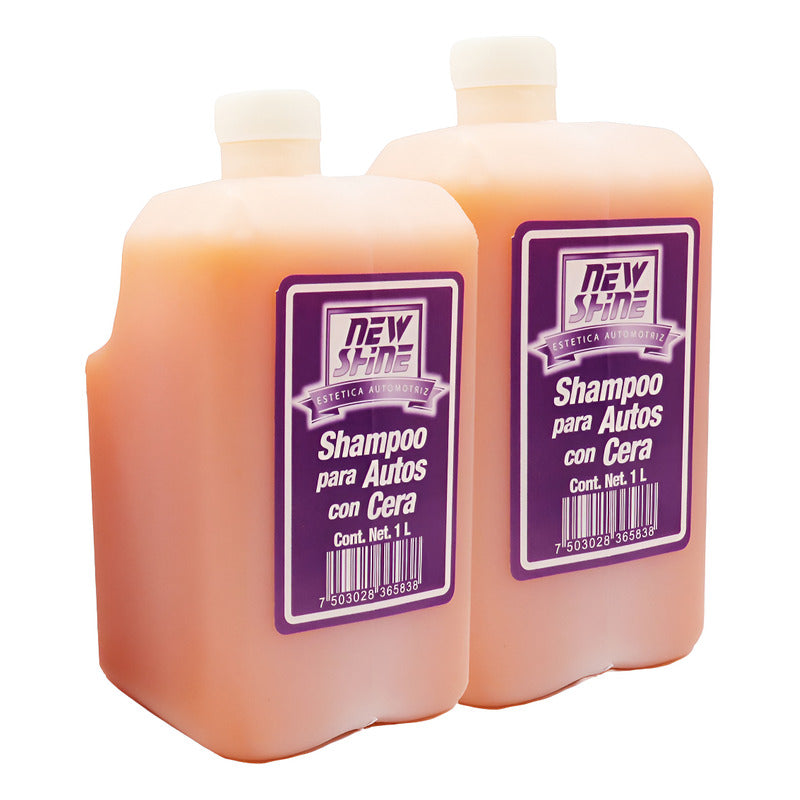 2 Shampoo Para Auto Con Cera Excelente Brillo 1 Litro
