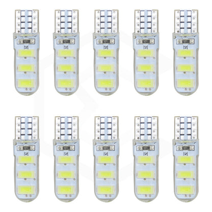 Kit De 10 Focos De Pellizco T10 6 Gel Leds Smd Alta Potencia