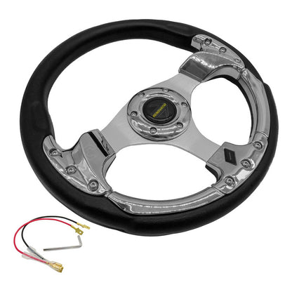 Volante Deportivo Universal De Metal Con 9 Pernos 320mm