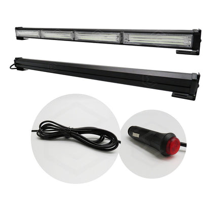 Barra Torreta Led Cob 4 Módulos Estrobo Código 16 Funciones