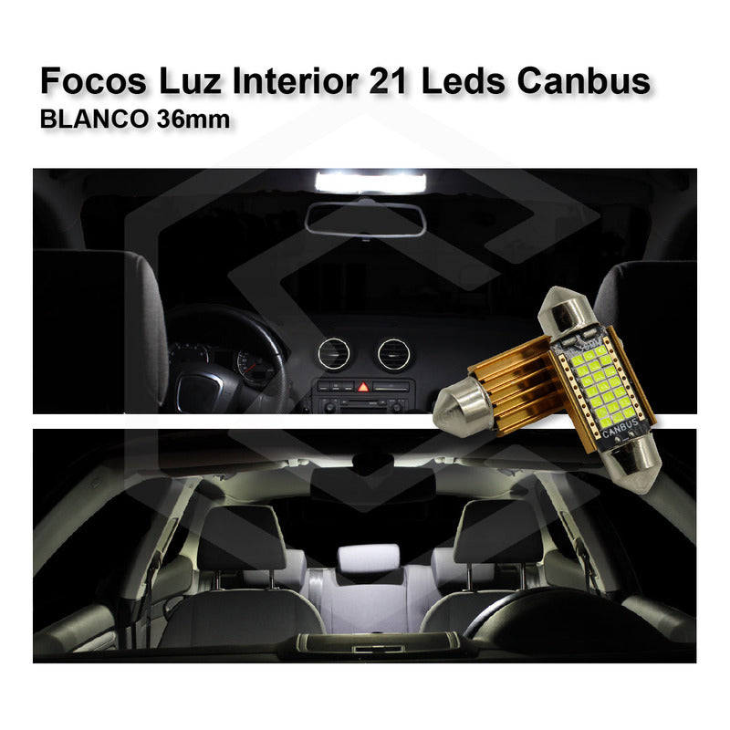 Kit De 10 Focos Interior 27 Leds Canbus 31mm 36mm 39mm 41mm