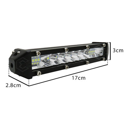 Barra Slim 16 Hiper Leds 6.7'' Blanco Fijo 19200lm 12-24v
