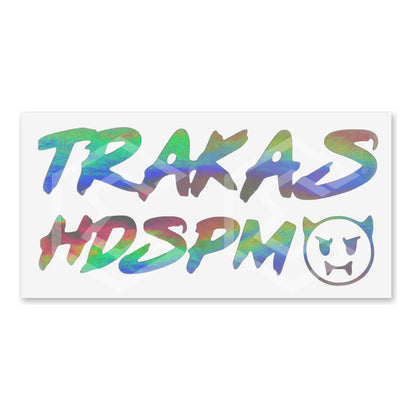 Calcomanía Trakas Hdspm Sticker Vinil Auto Moto 20cm X 9cm
