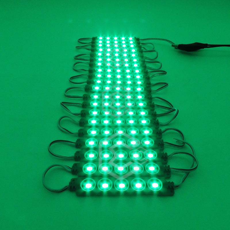 10 Modulos De 5 Leds 5630 Hiper Led Ip65 Contra Agua Color