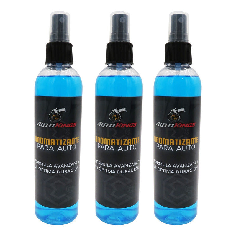 3 Aromatizante P Auto Desodorante Liquido Casa Oficina 270ml