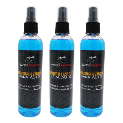 3 Aromatizante P Auto Desodorante Liquido Casa Oficina 270ml