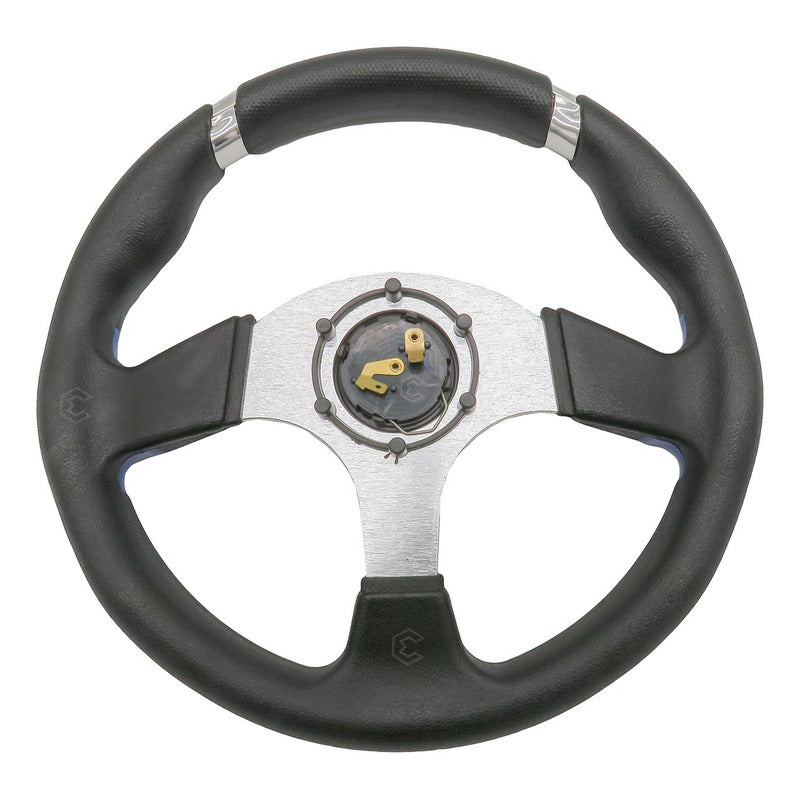 Volante Deportivo Universal De Metal Con Agarre En Cromo