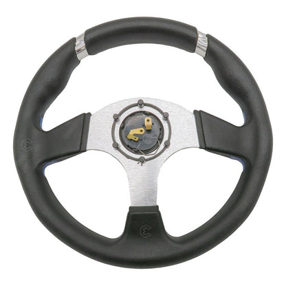 Volante Deportivo Universal De Metal Con Agarre En Cromo