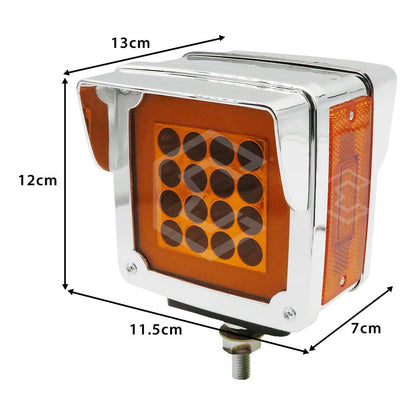 2 Plafon Direccional Cuadrada Gel 38led Kenworth Dina 12-24v Pl167a/168a