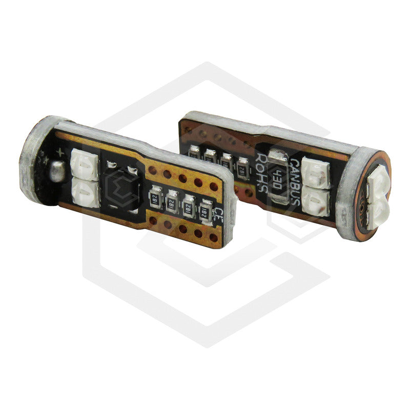 Par De Focos Pellizco 6 Led Burbuja Canbus Super Potente 12v